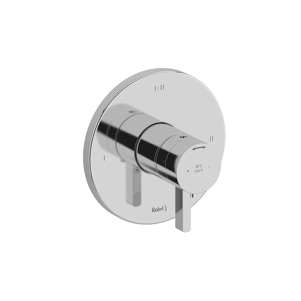 Riobel 2-Way Type T/P (Thermostatic/Pressure Balance) Coaxial Valve Trim TPXTM23C